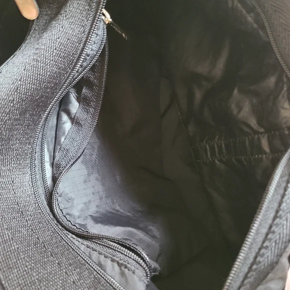 vintage 1980s lesportsac every day crossbody bag black made in USA - Picture 5 of 7